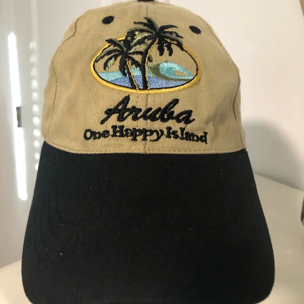 Aruba Tan And Black Ball Cap